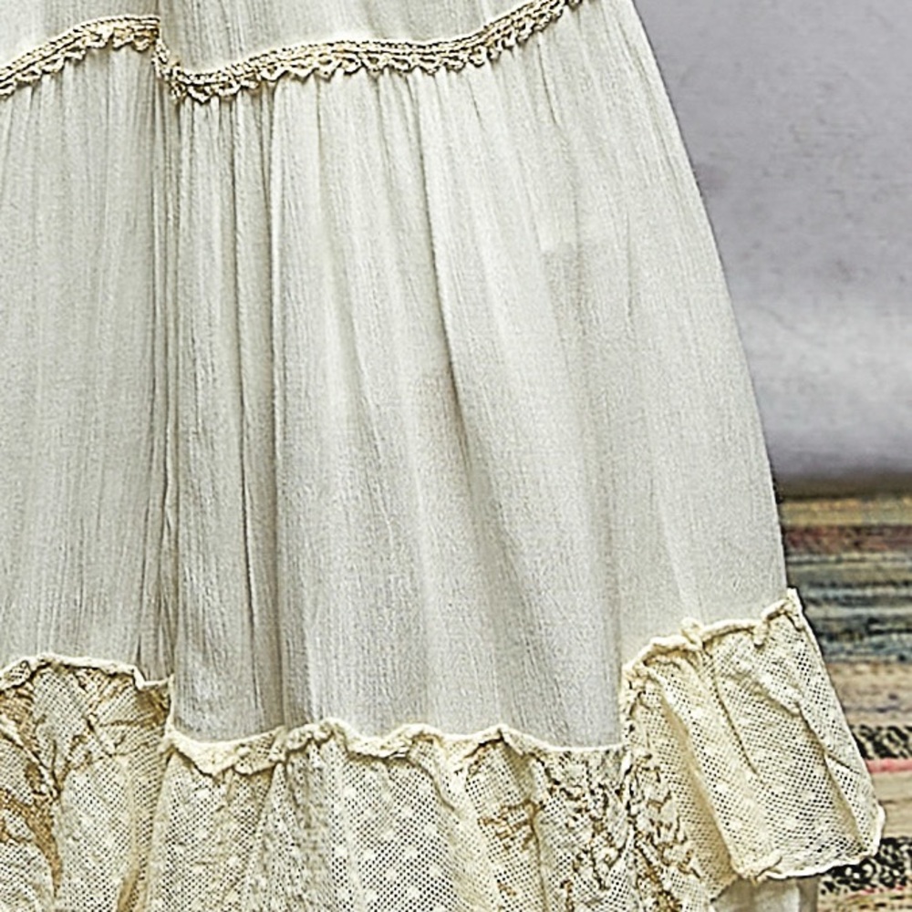POL SET Embroidered Boho-Chic Viscose Two-Piece - Picture 11 of 11